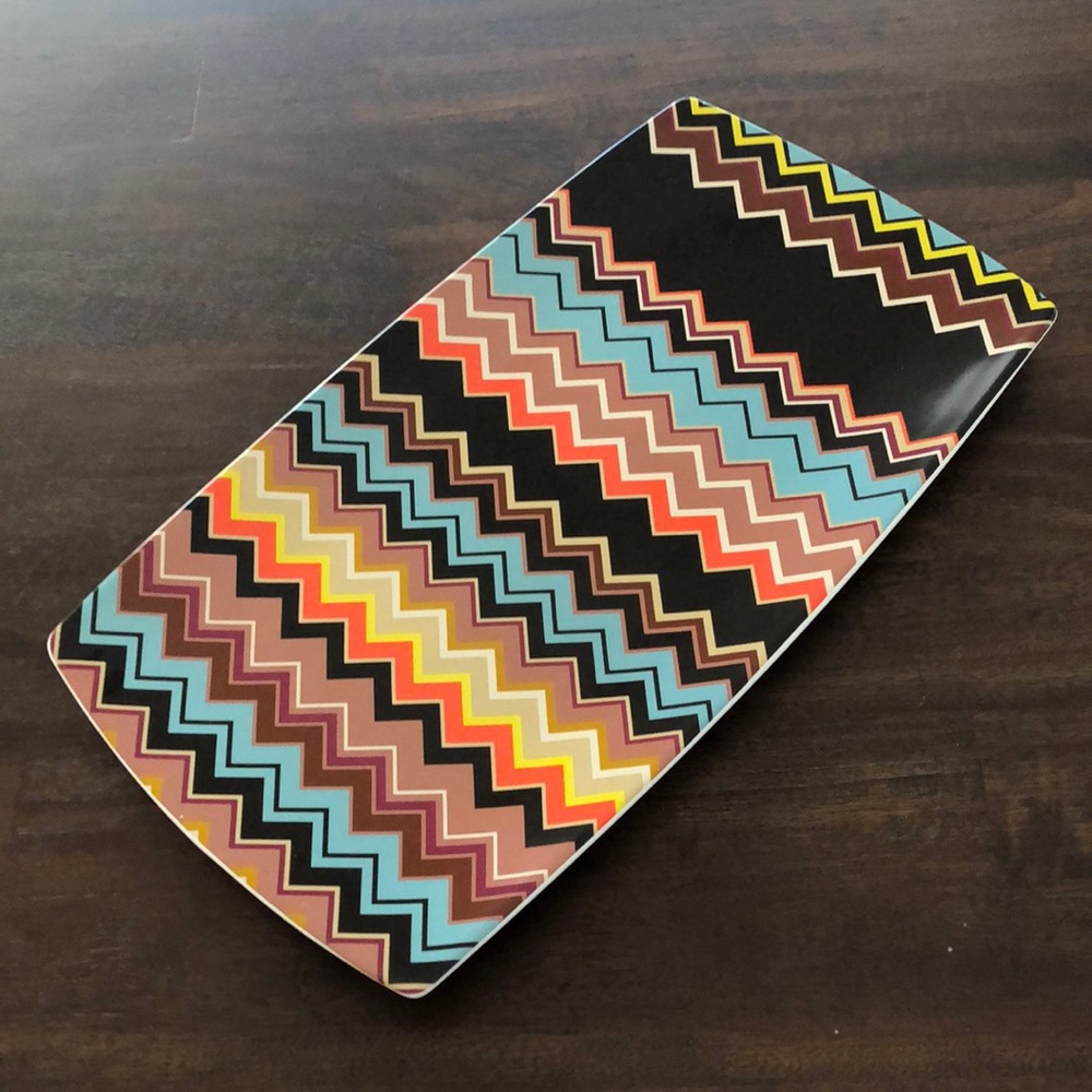 NEW Missoni for Target Glass Chevron Platter